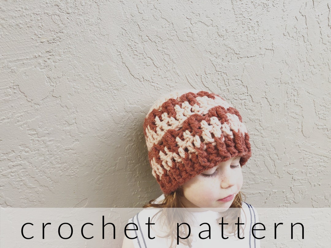 Crochet Pattern Hat Tuscan Charm Chunky Crochet Beanie - Etsy