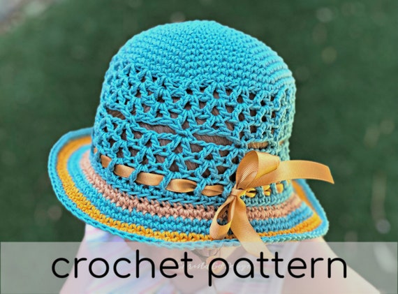 Lunette Sun Hat Crochet Pattern Baby Sun Hat Toddler Sun Hat Adult