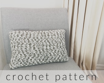 Crochet Pattern Pillow | Lombardy Pillow | Textured Crochet Pillow | Photo Tutorial Pillow | Throw Pillow Pattern | Crochet Home Decor