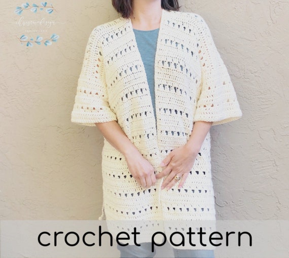 etsy crochet cardigan