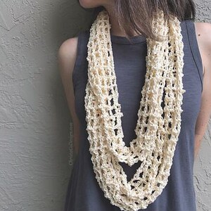 Retsy Retta Easy Crochet Infinity Cowl Pattern PDF - Retta Design - Worsted Yarn ...