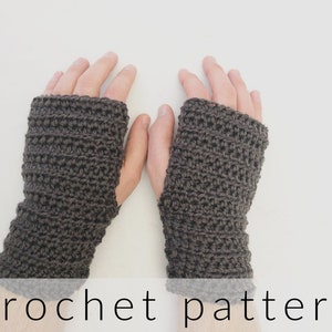 May include: A pair of brown crocheted fingerless gloves. The gloves are made with a simple stitch pattern and are a great way to keep your hands warm in the winter.