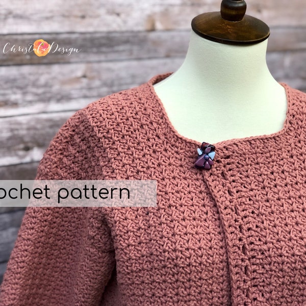 Crochet Pattern Positano Pocket Cardigan | Crochet Cardigan | Women's Sweater