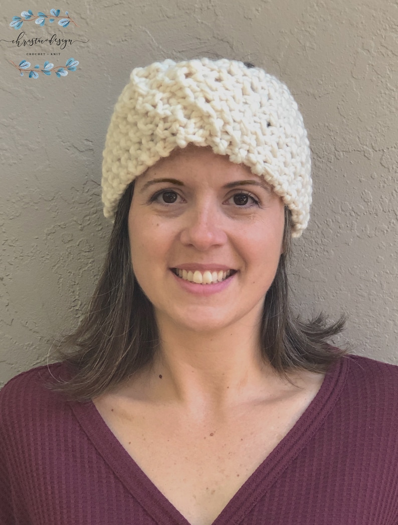 Chunky Knit Ear Warmer Pattern Knitting Pattern Headband Etsy