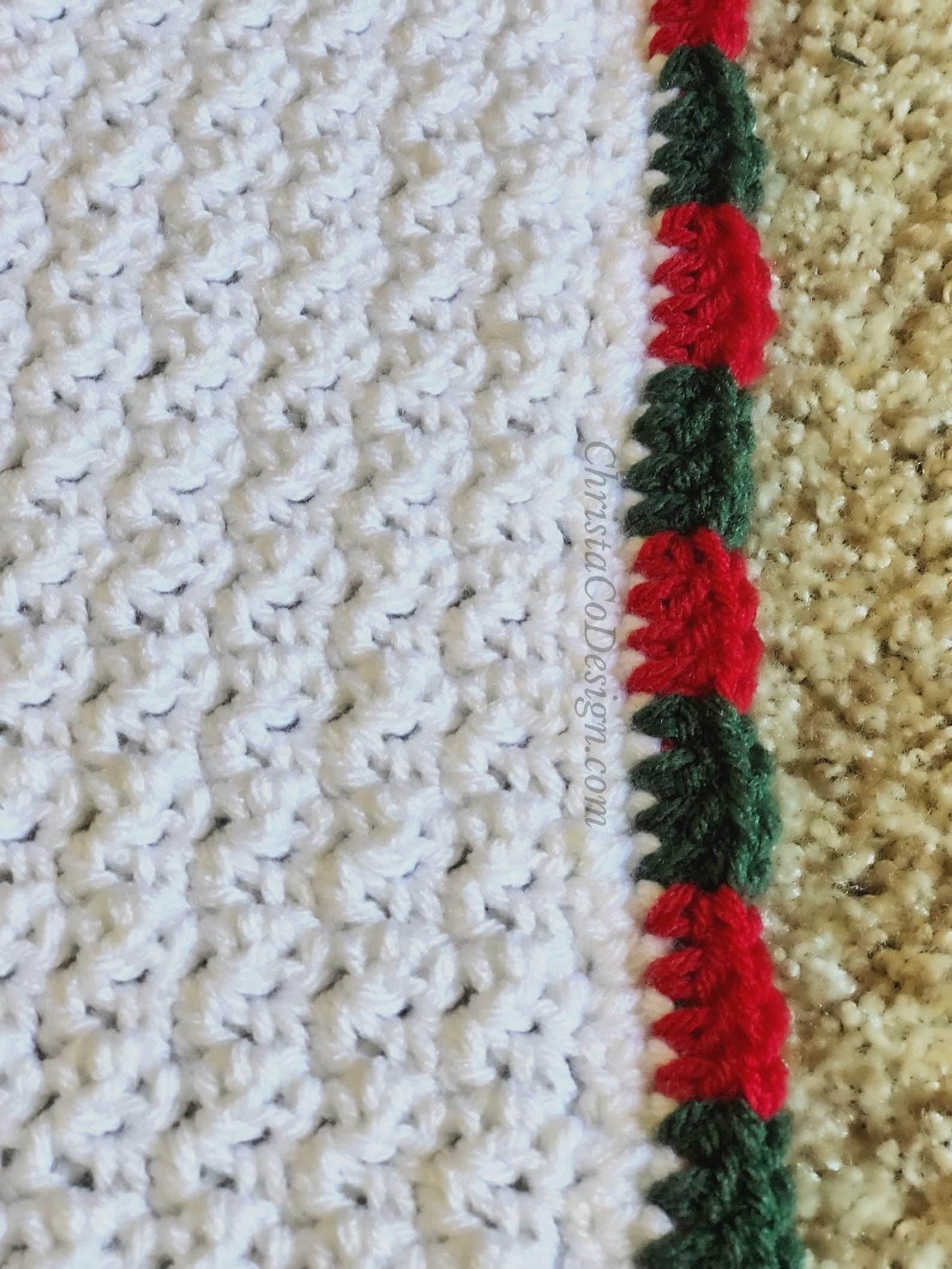 Crochet Pattern Christmas Lights Blanket Crochet Blanket Etsy