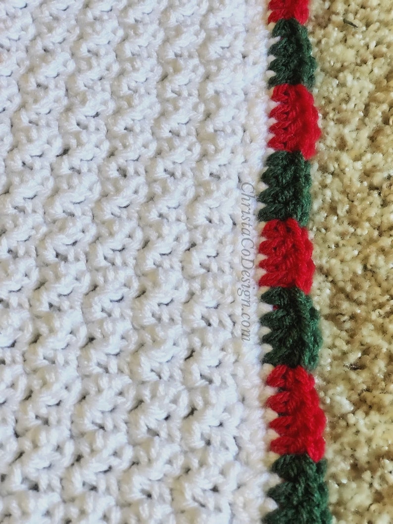 Crochet Pattern Christmas Lights Blanket Crochet Blanket Etsy