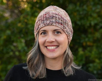 Easy Knit Beanie Pattern PDF For Baby To Adult Sizes