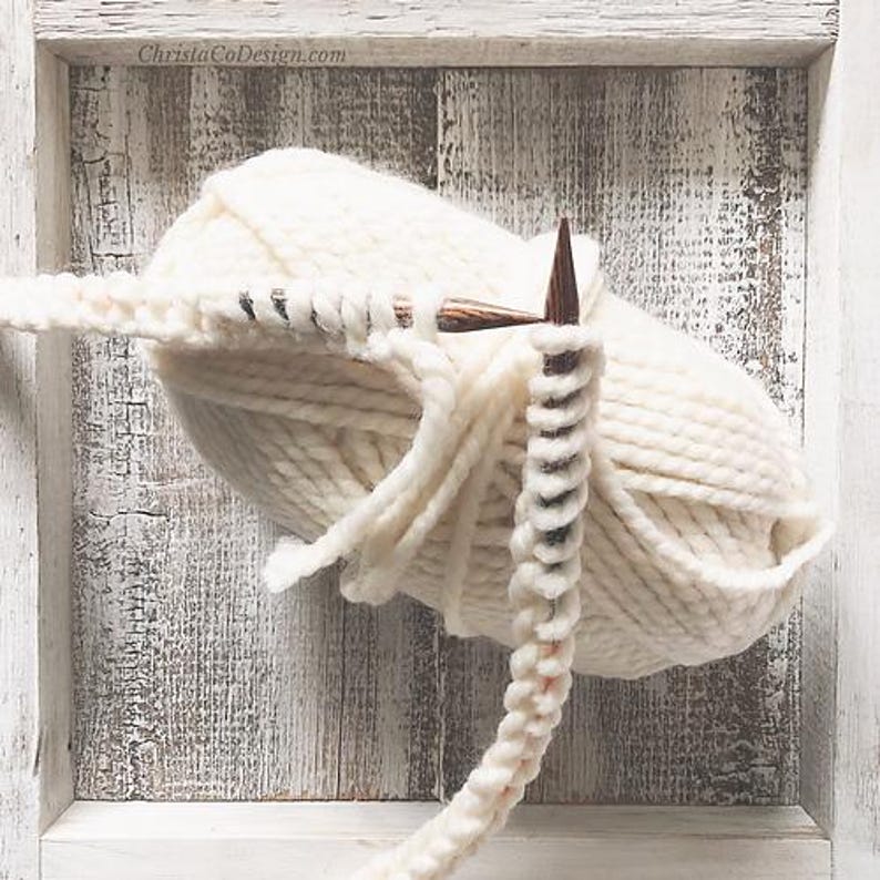 Super Bulky Knit Blanket Pattern, Textured Throw, Baby to CAL King, Easy PDF image 9