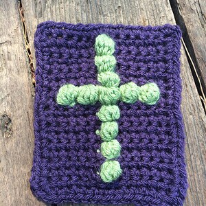 Pocket Prayer Cloth, Intermediate Crochet Pattern, Aran Yarn Spiritual Accessory for Meditation & Comfort