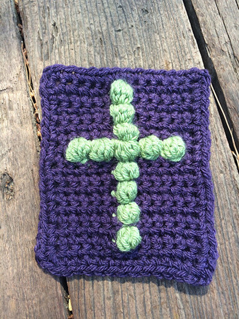 Pocket Prayer Cloth, Intermediate Crochet Pattern, Aran Yarn Spiritual Accessory for Meditation & Comfort