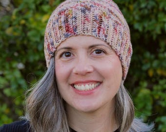 Buono Beanie Pattern PDF - Easy Worsted Yarn Toque Pattern