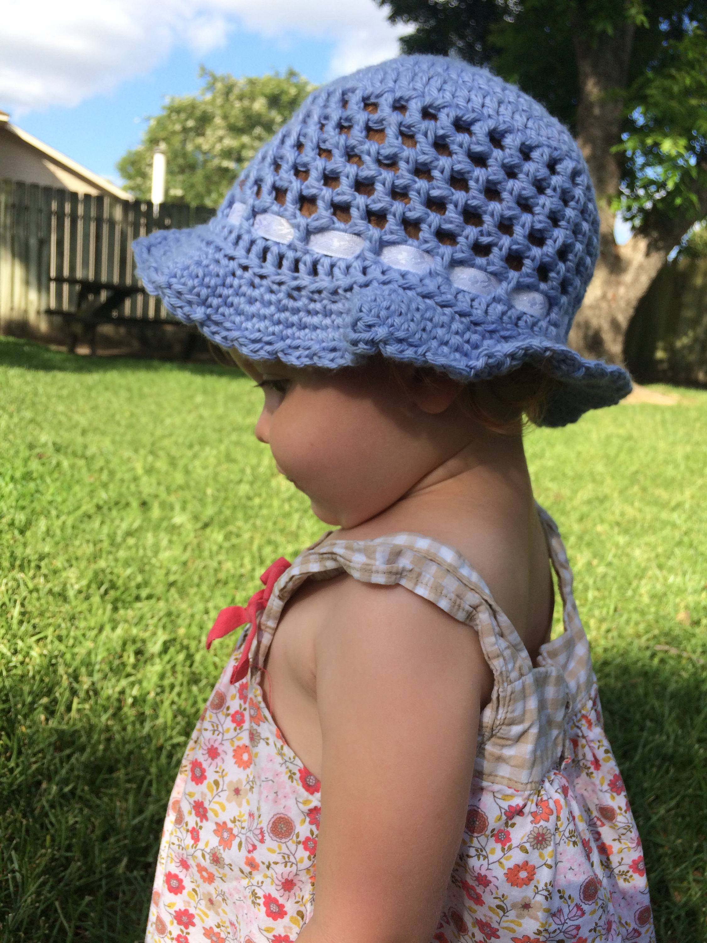 Crochet Pattern Crochet Toddler Sun Hat Pattern Baby Hat Etsy