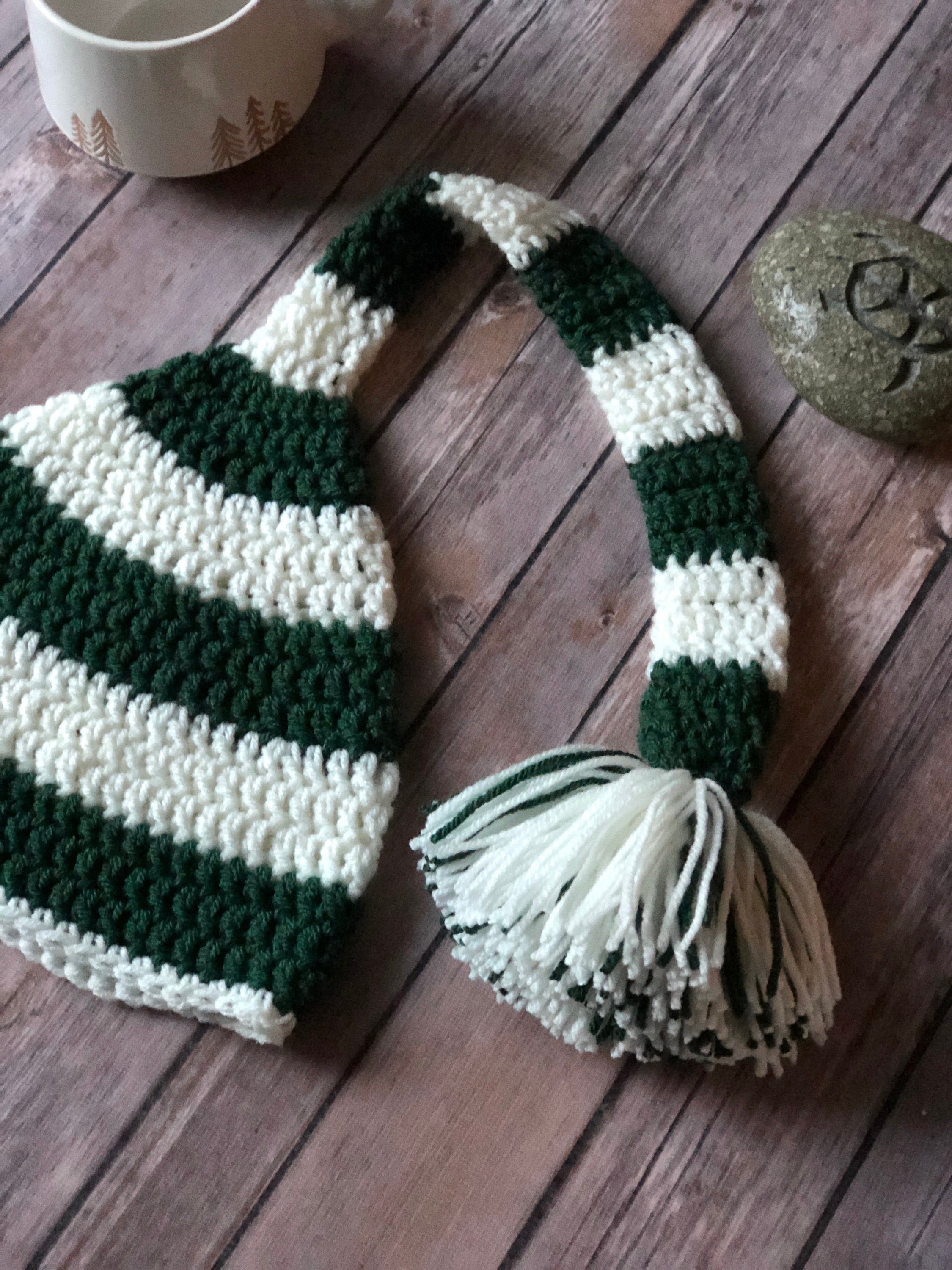 Long Tail Stocking Crochet Hat Pattern 