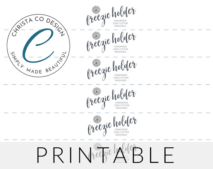Printable Crochet Freeze Pop Insert Tag. PDF Downloadable Tags for ...