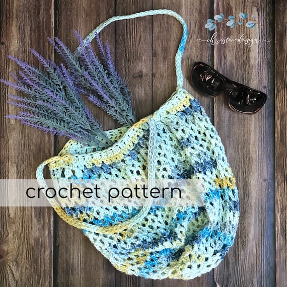 etsy crochet market bag