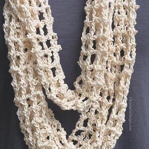 Retsy Retta Easy Crochet Infinity Cowl Pattern PDF - Retta Design - Worsted Yarn ...