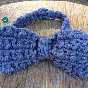 Crochet Pattern Bow Tie Baby Bow Tie Big Kid Bow Tie Easter Sunday Best Dressed Boy's Bow Tie Wedding Attire Baby Gift image 1