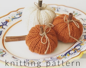Knitting Pattern Pumpkins | PDF Downloadable Pumpkin Knitting Pattern | Home Decor Pumpkin Pattern | Easy Knit Pumpkin Pattern | Pumpkin
