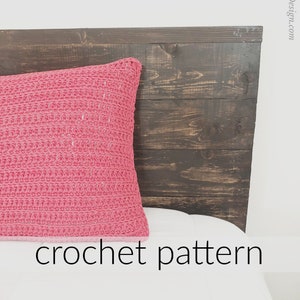 Crochet Pattern Pillow Envelope Closure | Removable Pillow Cover Crochet Pattern | Crochet Pillow Pattern | Downloadable PDF Pillow Pattern