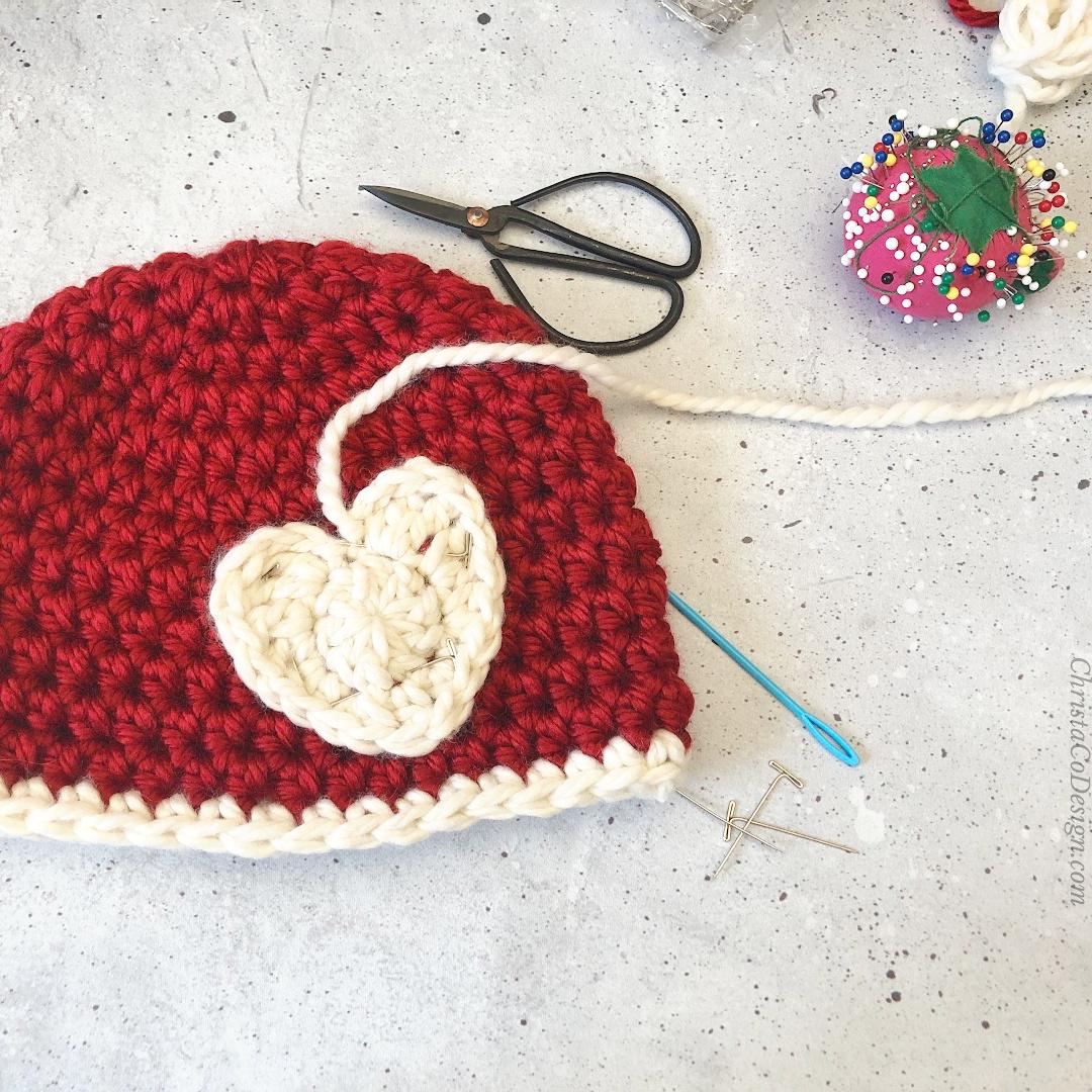 40 Unique Crochet Hats That Are Sure To Amaze You! 5 Chunky Heart Hat Crochet Pattern
