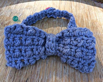 Crochet Bow Tie Pattern PDF - Beginner Textured Necktie Child (4-12) Aran / Worsted Yarn