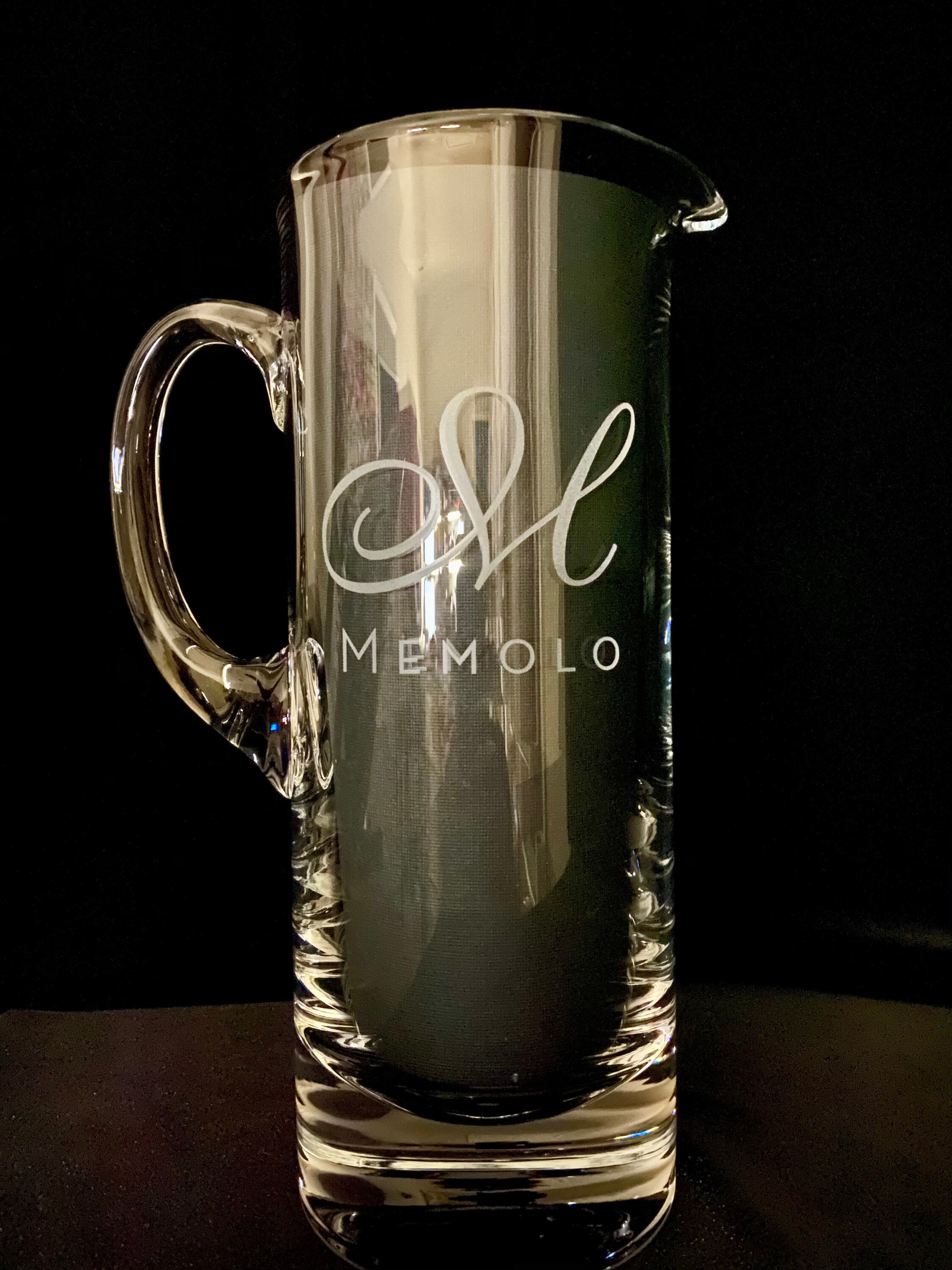 Personalized Engraved Glass Pitcher Etsy