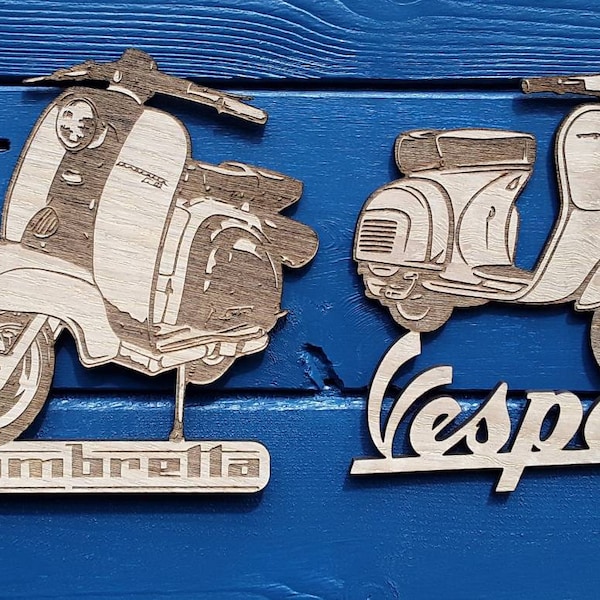 Vespa Lambretta scooter wall hanging plaque Mods northern soul man cave 1960s