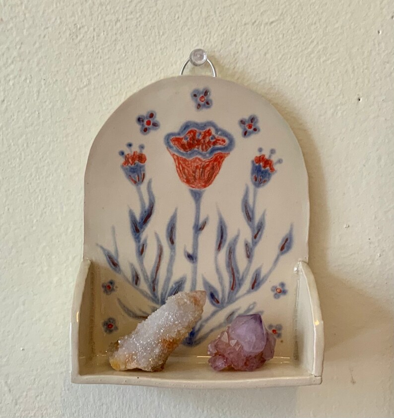 Boho Ceramic Altar Flower Design Etsy