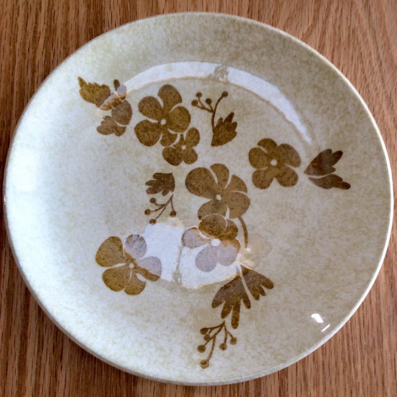 Ironstone Plates Gold Dinnerware Set 60s Dishes Gift Dessert Plates Set Small Floral Plate Boho Dishes Snack Plates Gold Royal China