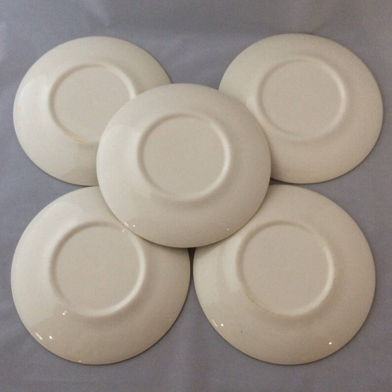 Ironstone Plates Gold Dinnerware Set 60s Dishes Gift Dessert Plates Set Small Floral Plate Boho Dishes Snack Plates Gold Royal China