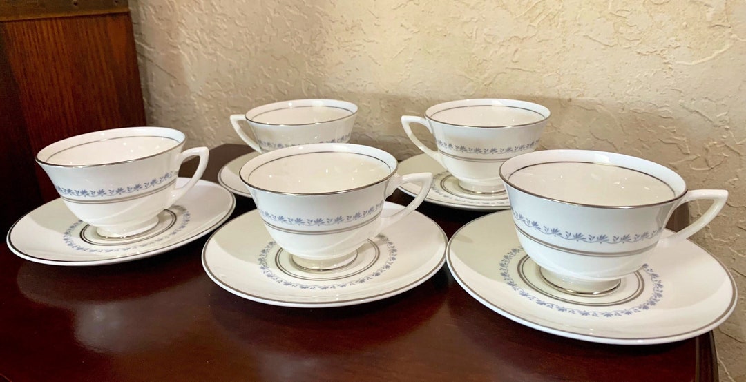 Royal Doulton Tiara Cups and Saucers, Tea or Coffee Vintage Bone China