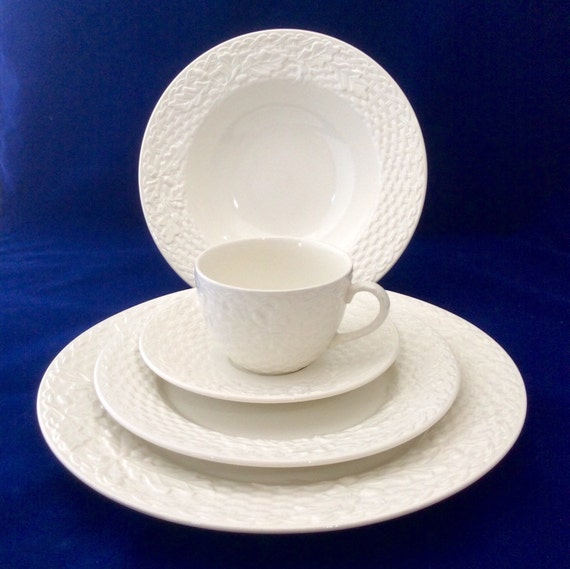 Studio Nova Woodland China Mikasa Stoneware Basketweave Rim Etsy