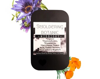 Midnight | Smoldering Botanic Blends | 12 count | Featuring Blue Lotus & California Poppy!