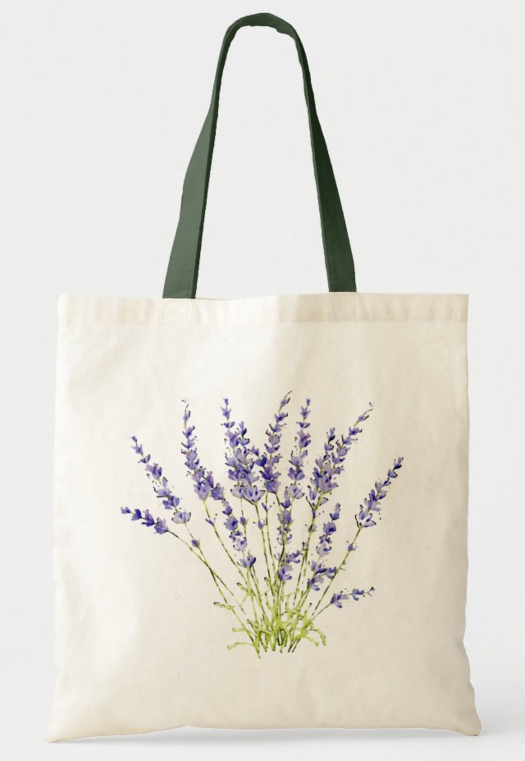 Lavender Watercolor Print...100% Cotton Tote Bag - Etsy
