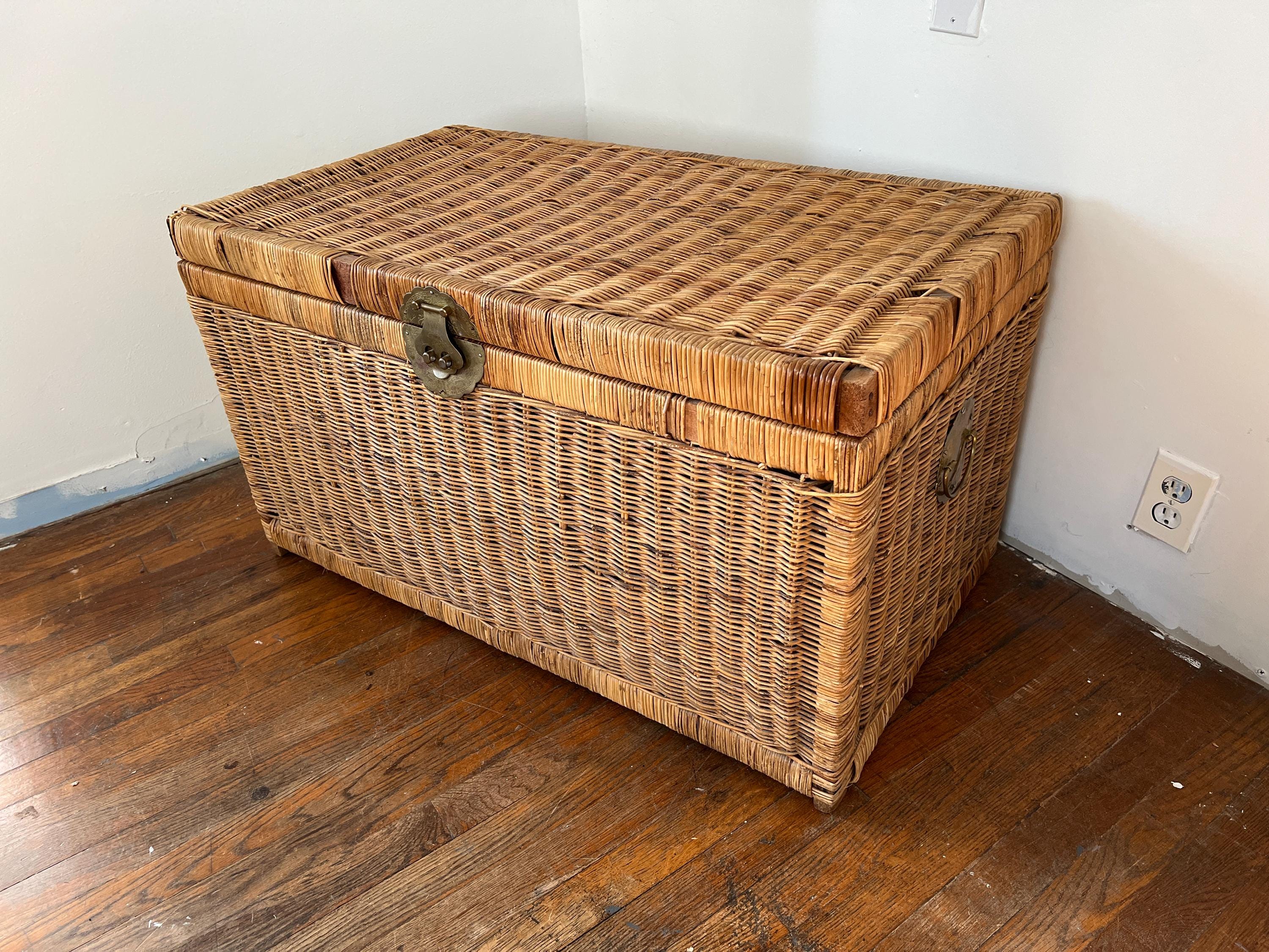 Vintage Wicker Chests - Etsy