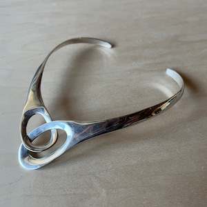 Vintage Sterling Silver Collar / Choker Necklace from Mexico