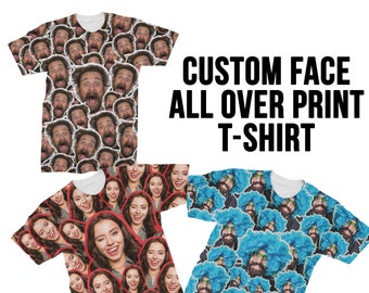 Custom Face All Over Print Photo T-Shirt