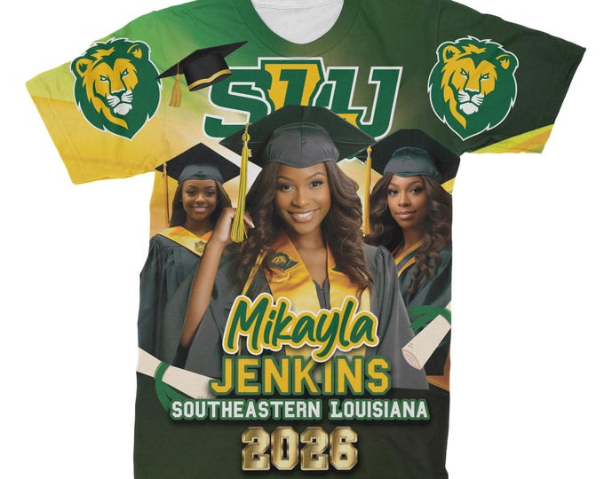 Personalized All Over Print Graduation T-Shirt