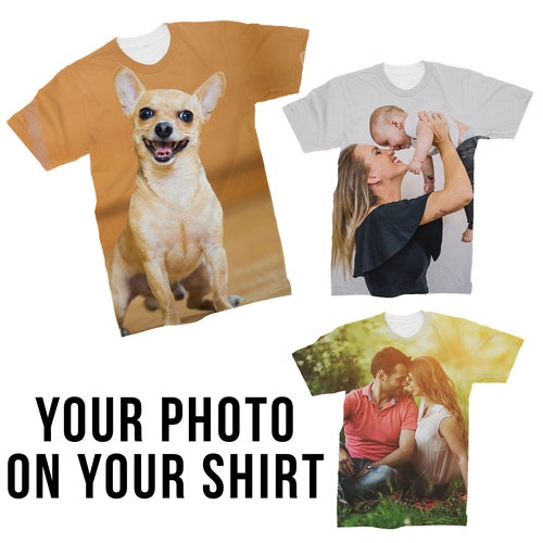 Custom All Over Print Photo T-shirt - Etsy