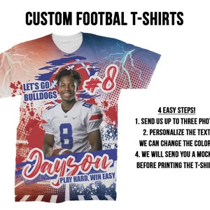 Custom Homecoming Football All Over Print T-Shirt
