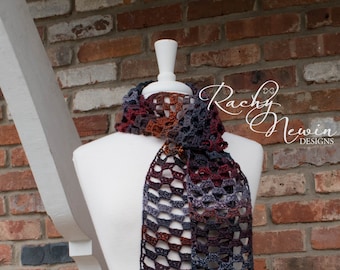 Exposed Brick Scarf, crochet pattern, crochet scarf pattern, scarf pattern, crochet scarf, lacy crochet scarf, crocheted scarf, easy crochet