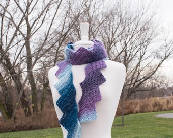 Dragons in Flight Scarf, crochet scarf pattern, crochet pattern, scarf pattern, crochet scarf, crocheted scarf, crochet pattern for scarf
