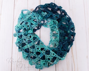 Riptide Scarf, pattern, crochet scarf pattern, crochet pattern, scarf pattern, crochet scarf, lacy crochet scarf, crocheted scarf
