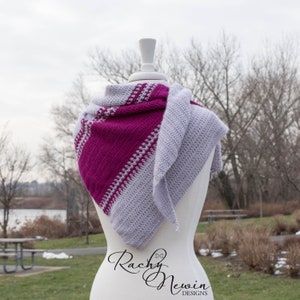 Follow Your Arrow Shawl, crochet shawl pattern, crochet pattern, shawl pattern, crocheted shawl, pattern for shawl, triangle shawl pattern image 9