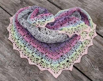 Crochet shawl pattern, crochet pattern, shawl pattern, crochet shawl, lace crochet shawl, crocheted shawl, yarn shawl, From the Ashes Shawl