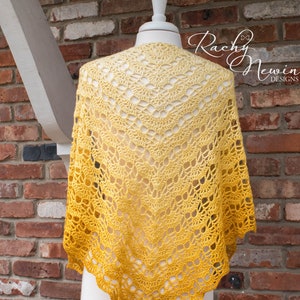 Sugar Plum Shawl, crochet shawl pattern, crochet pattern, shawl pattern, written pattern, charted pattern, charted crochet, triangle shawl imagen 6