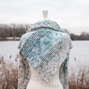 Frozen Waterfall Shawl, crochet shawl pattern, crochet pattern, shawl pattern, crocheted shawl with beads, crochet fade, crochet with beads,