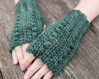 Crochet gloves pattern, crochet pattern, gloves pattern, crochet fingerless gloves, textured mitts, Tranquil Waters Fingerless Gloves