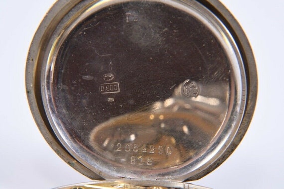 Magnificent pocket WATCH ZENITH SILVER sabonette … - image 4