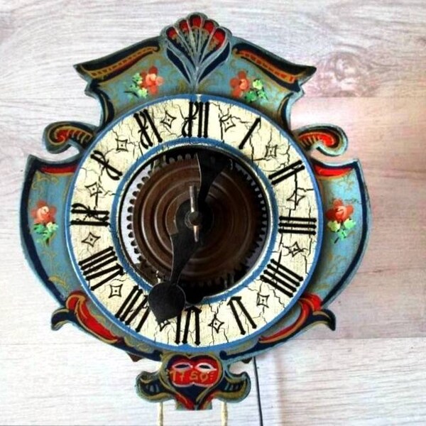 Antique Pendulum Wall Clock Etsy